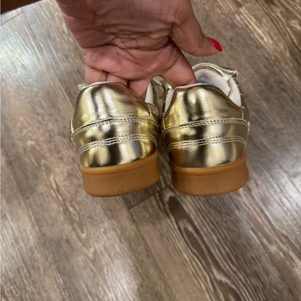 Steve Madden Metallic Gold Sneakers - Picture 5 of 10